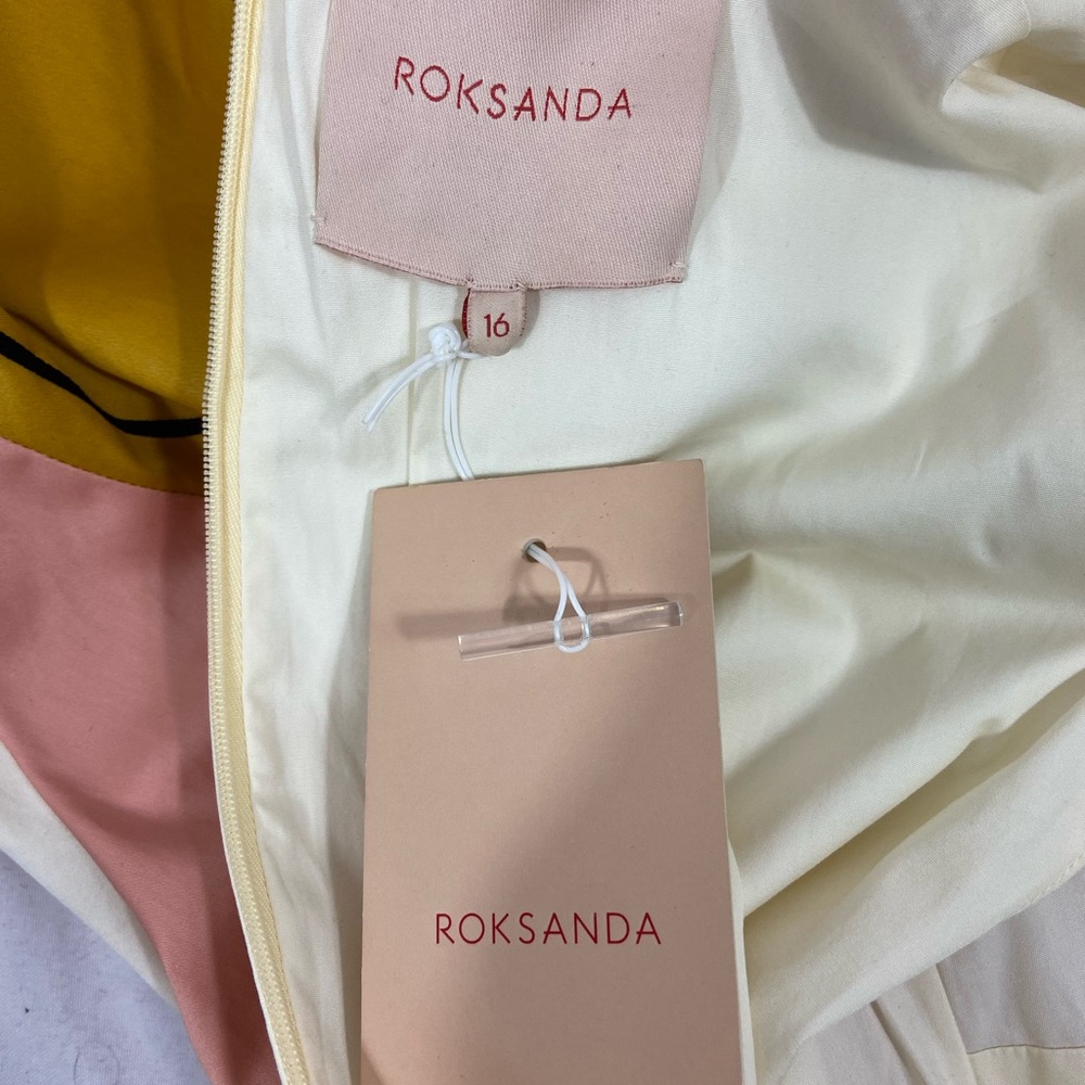 Roksanda NWT UK Size 14 Summer Pink Graphic Figure Dresses - Picture 4 of 4